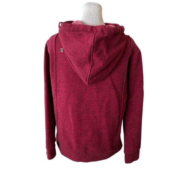 Figs Essential Dark Magenta Full Zip Hoodie Size Small - Picture 3 of 9